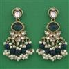 Indo Western Pearl Earring with Mehndi Plating