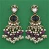 Indo Western Pearl Earring with Mehndi Plating