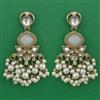 Indo Western Pearl Earring with Mehndi Plating