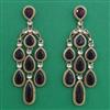Indo Western Long Earring with Mehndi Plating