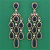 Indo Western Long Earring with Mehndi Plating