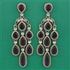 Indo Western Long Earring with Mehndi Plating