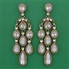 Indo Western Long Earring with Mehndi Plating