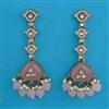 Indo Western Meenakari Earring with Mehndi Plating
