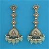 Indo Western Meenakari Earring with Mehndi Plating