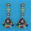 Indo Western Meenakari Earring with Mehndi Plating
