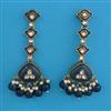 Indo Western Meenakari Earring with Mehndi Plating