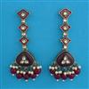 Indo Western Meenakari Earring with Mehndi Plating