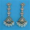 Indo Western Meenakari Earring with Mehndi Plating