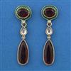 Indo Western Meenakari Earring with Mehndi Plating