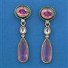 Indo Western Meenakari Earring with Mehndi Plating