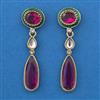 Indo Western Meenakari Earring with Mehndi Plating