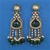 Indo Western Meenakari Earring with Mehndi Plating