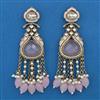 Indo Western Meenakari Earring with Mehndi Plating