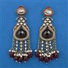Indo Western Meenakari Earring with Mehndi Plating