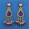 Indo Western Meenakari Earring with Mehndi Plating