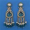 Indo Western Meenakari Earring with Mehndi Plating