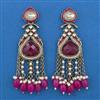 Indo Western Meenakari Earring with Mehndi Plating