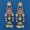 Indo Western Long Earring with Mehndi Plating