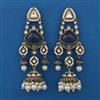 Indo Western Long Earring with Mehndi Plating
