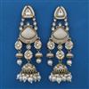 Indo Western Long Earring with Mehndi Plating