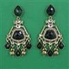Indo Western Long Earring with Mehndi Plating