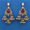 Indo Western Jhumki with Mehndi Plating