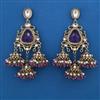Indo Western Jhumki with Mehndi Plating