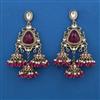 Indo Western Jhumki with Mehndi Plating