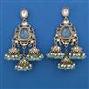 Indo Western Jhumki with Mehndi Plating