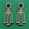 Indo Western Pearl Earring with Mehndi Plating