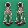 Indo Western Pearl Earring with Mehndi Plating