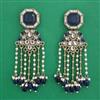 Indo Western Pearl Earring with Mehndi Plating