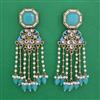 Indo Western Pearl Earring with Mehndi Plating