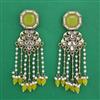 Indo Western Pearl Earring with Mehndi Plating