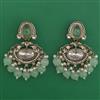 Indo Western Pearl Earring with Mehndi Plating