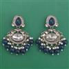 Indo Western Pearl Earring with Mehndi Plating