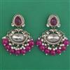 Indo Western Pearl Earring with Mehndi Plating