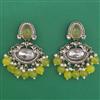 Indo Western Pearl Earring with Mehndi Plating