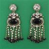 Indo Western Meenakari Earring with Mehndi Plating
