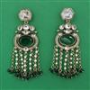 Indo Western Meenakari Earring with Mehndi Plating
