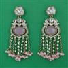 Indo Western Meenakari Earring with Mehndi Plating