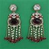 Indo Western Meenakari Earring with Mehndi Plating