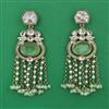 Indo Western Meenakari Earring with Mehndi Plating