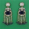 Indo Western Meenakari Earring with Mehndi Plating