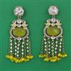 Indo Western Meenakari Earring with Mehndi Plating