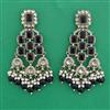 Indo Western Pearl Earring with Mehndi Plating