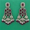 Indo Western Pearl Earring with Mehndi Plating