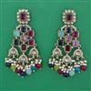 Indo Western Pearl Earring with Mehndi Plating