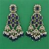 Indo Western Pearl Earring with Mehndi Plating